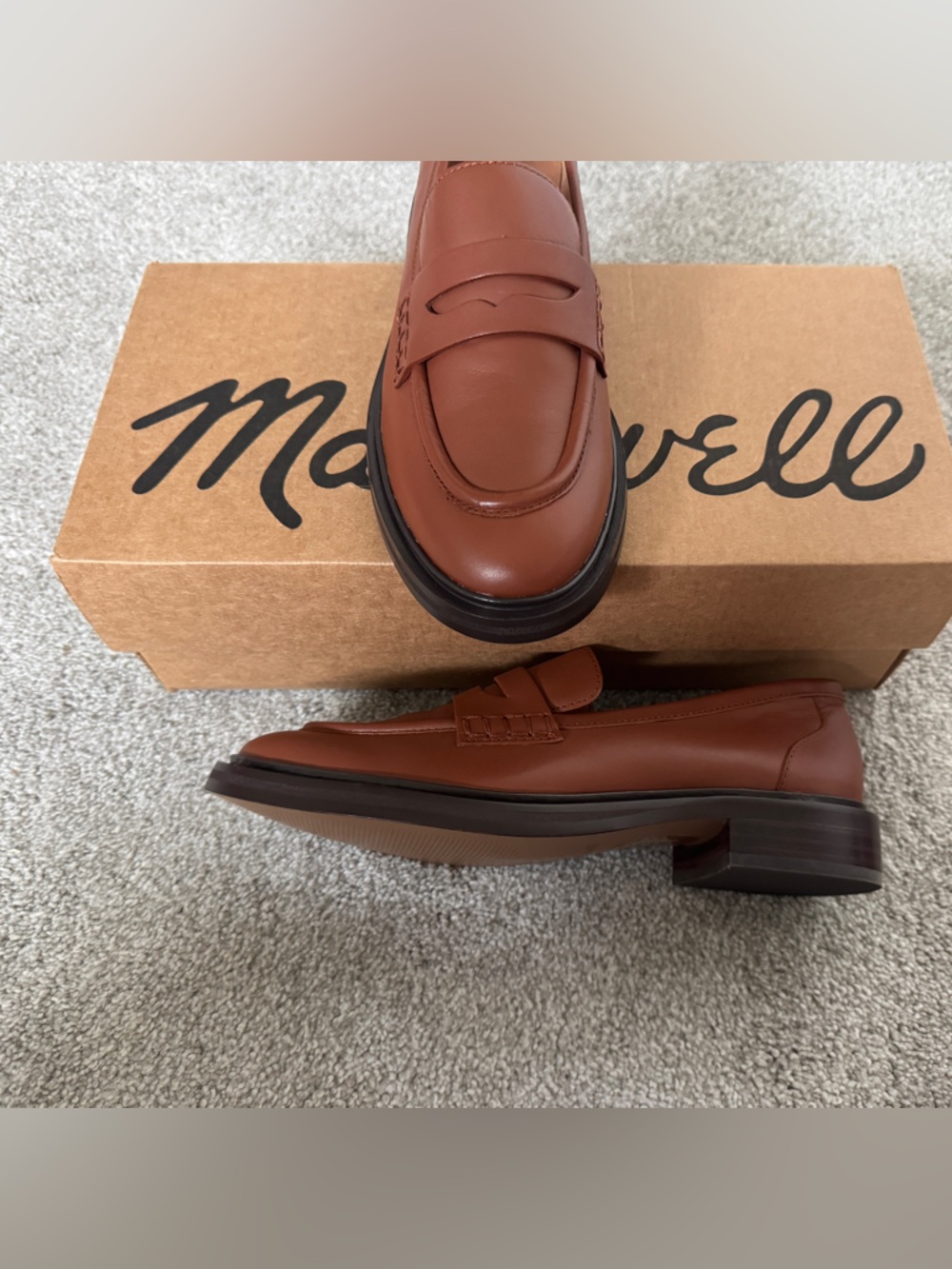 Madewell Tan Leather Loafers - Picture 5 of 6
